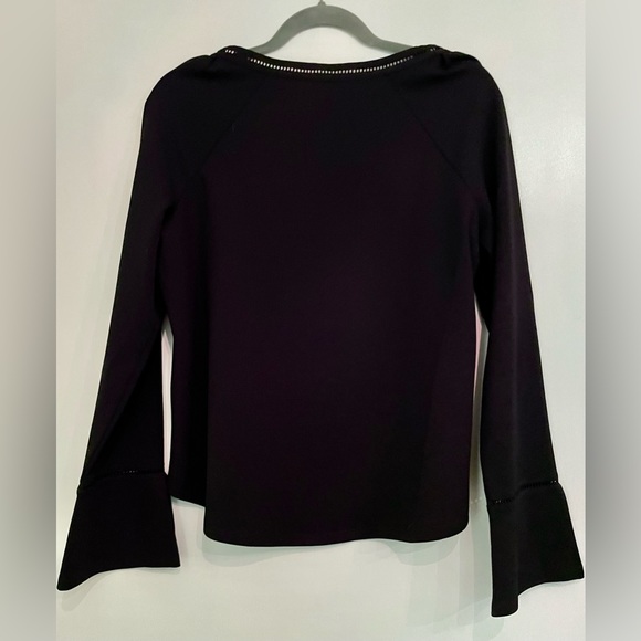 Ann Taylor Ladder Trim Square Neck Top Size Medium - Picture 3 of 5